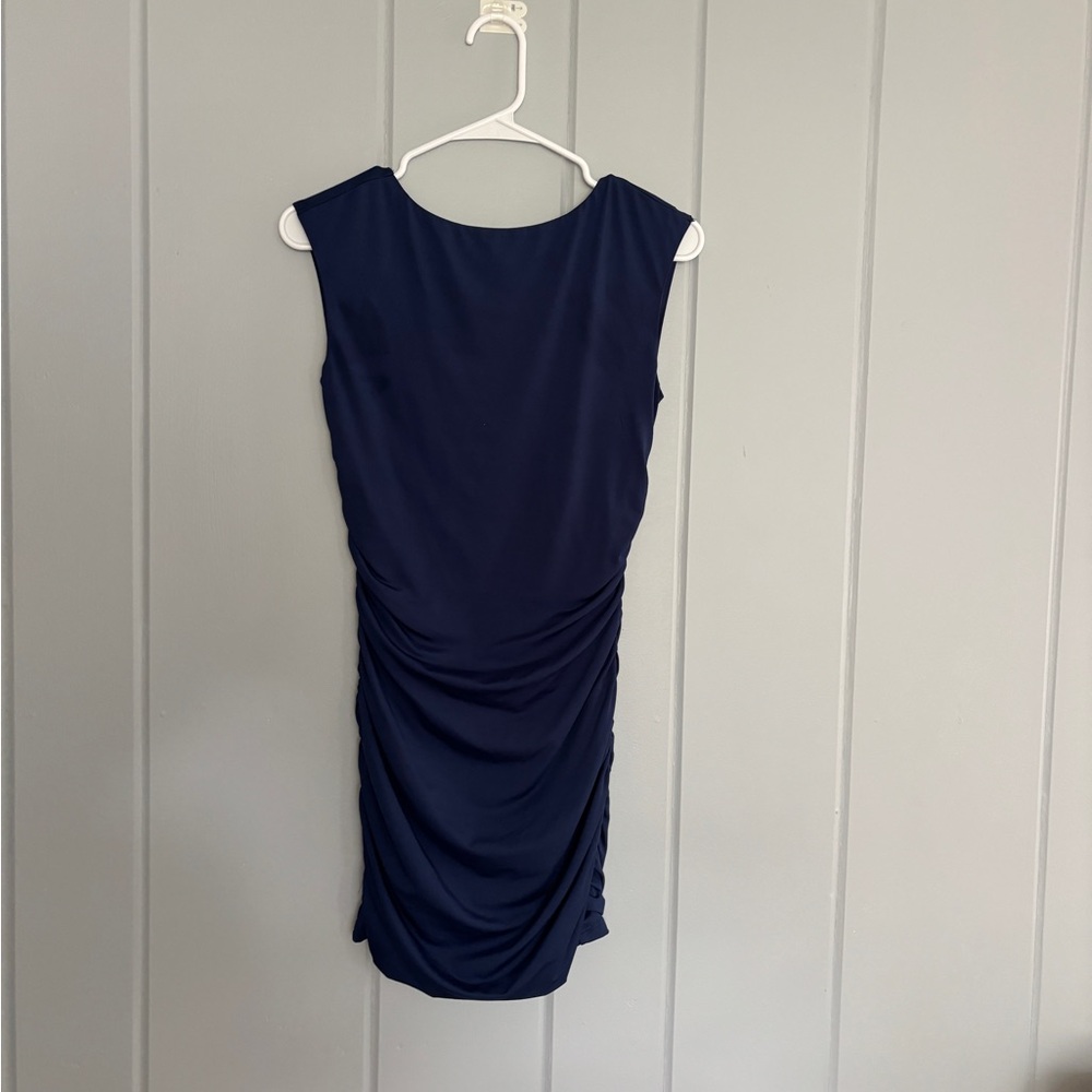 Cotton Candy Navy Backless Dress